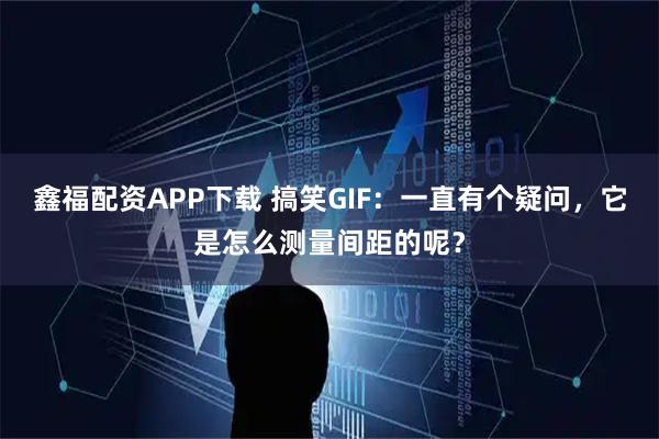 鑫福配资APP下载 搞笑GIF：一直有个疑问，它是怎么测量间距的呢？