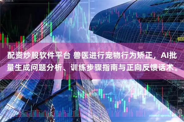 配资炒股软件平台 兽医进行宠物行为矫正，AI批量生成问题分析、训练步骤指南与正向反馈话术。